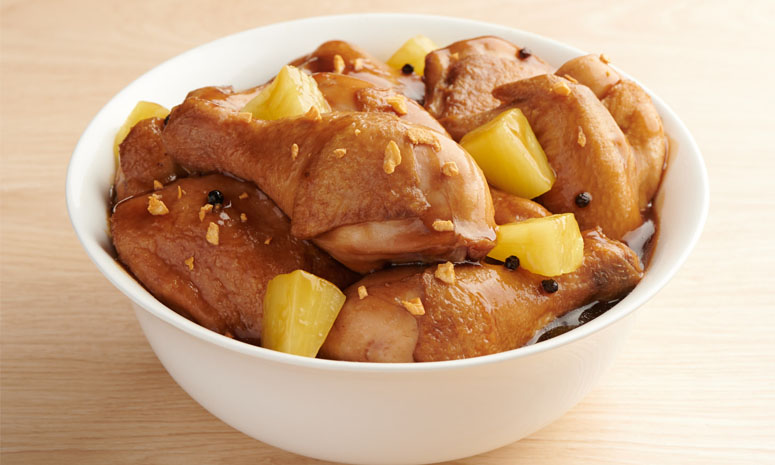 Chunky Chicken Adobo with Pineapple Recipe